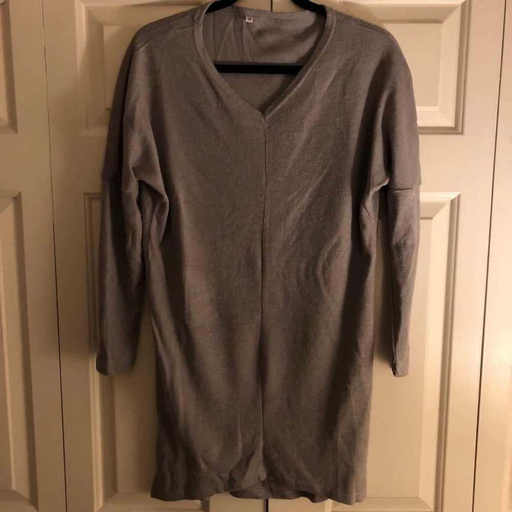 Oversized Grey Sweater/Dress NWOT